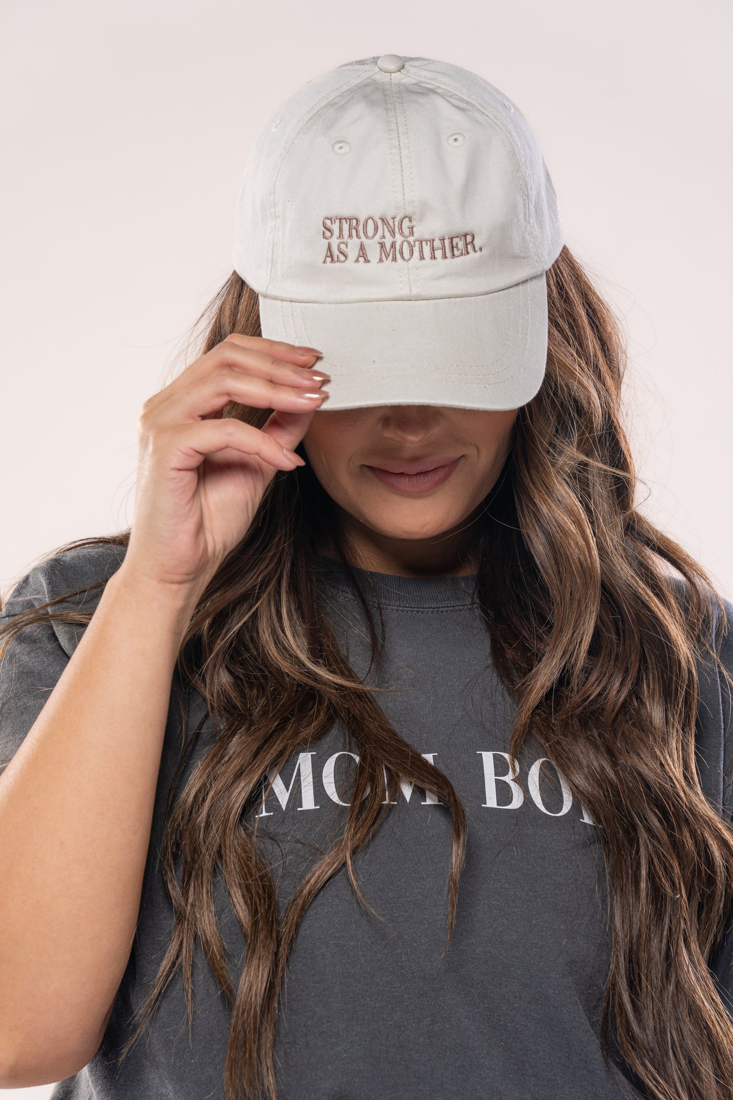 Strong as a Mother - Baseball Hat (Ivory)