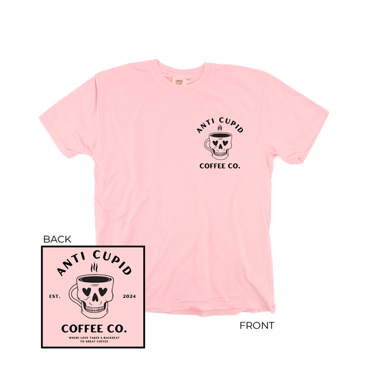 Anti Cupid Coffee Co. (Pocket & Back) - Tee (Pale Pink)