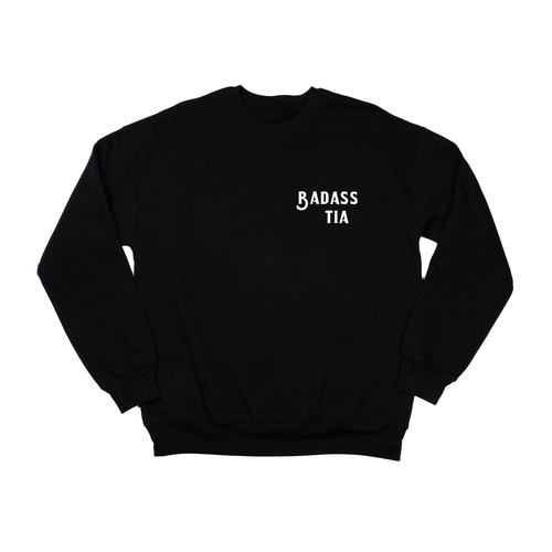 Badass (Custom Name) - Crewneck Sweatshirt (Black)