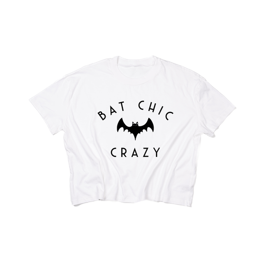 Bat Chic Crazy - Cropped Tee (White)