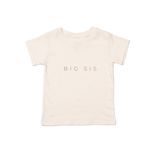 Big Sis (Tan Minimal) - Kids Tee (Natural)