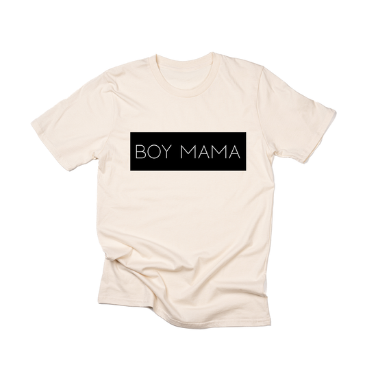 Boy Mama (Boxed Collection, Black Box/White Text) - Tee (Natural)