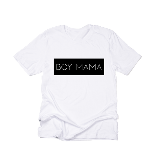 Boy Mama (Boxed Collection, Black Box/White Text) - Tee (White)