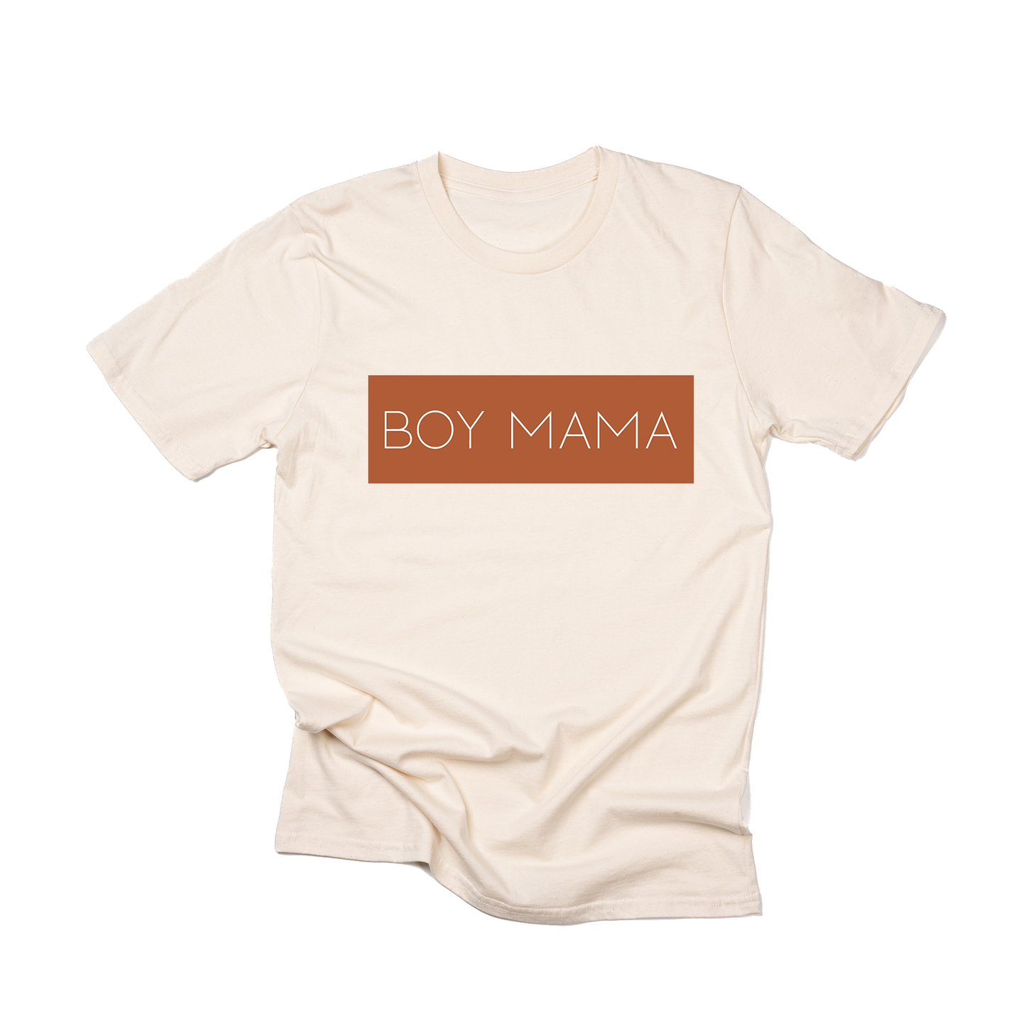 Boy Mama (Boxed Collection, Rust Box/White Text) - Tee (Natural)