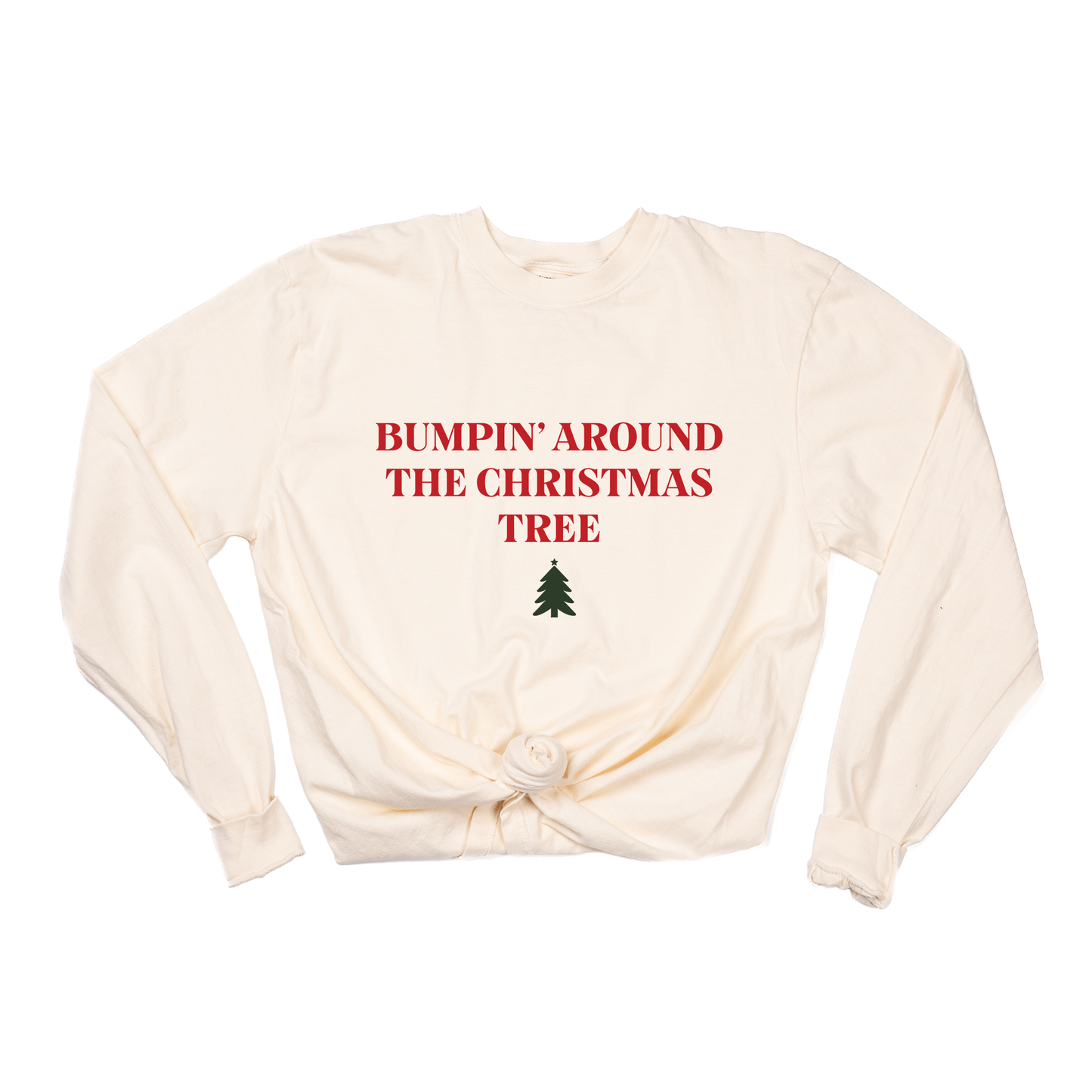 Bumpin' Around the Christmas Tree - Tee (Vintage Natural, Long Sleeve)