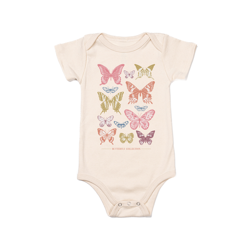 Butterfly Collection - Bodysuit (Natural, Short Sleeve)