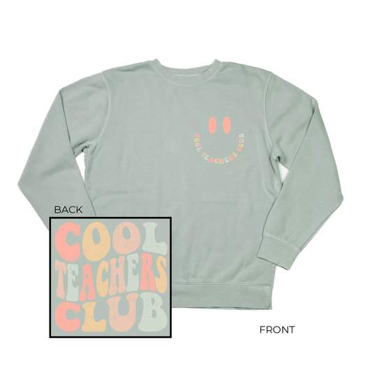 Cool Teachers Club (Pocket & Back) - Sweatshirt (Sea Salt)