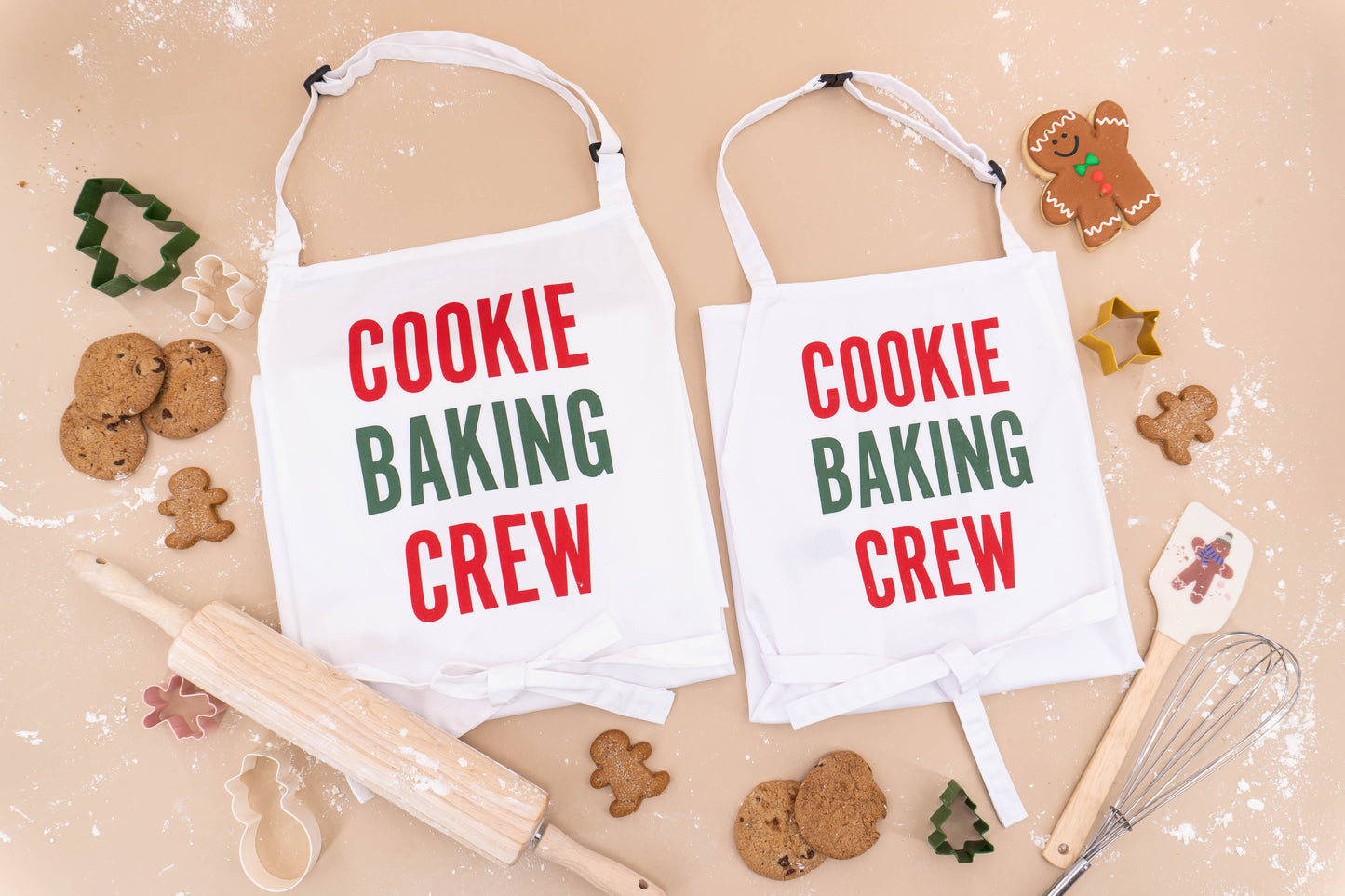 Cookie Baking Crew - Kids Apron (White)