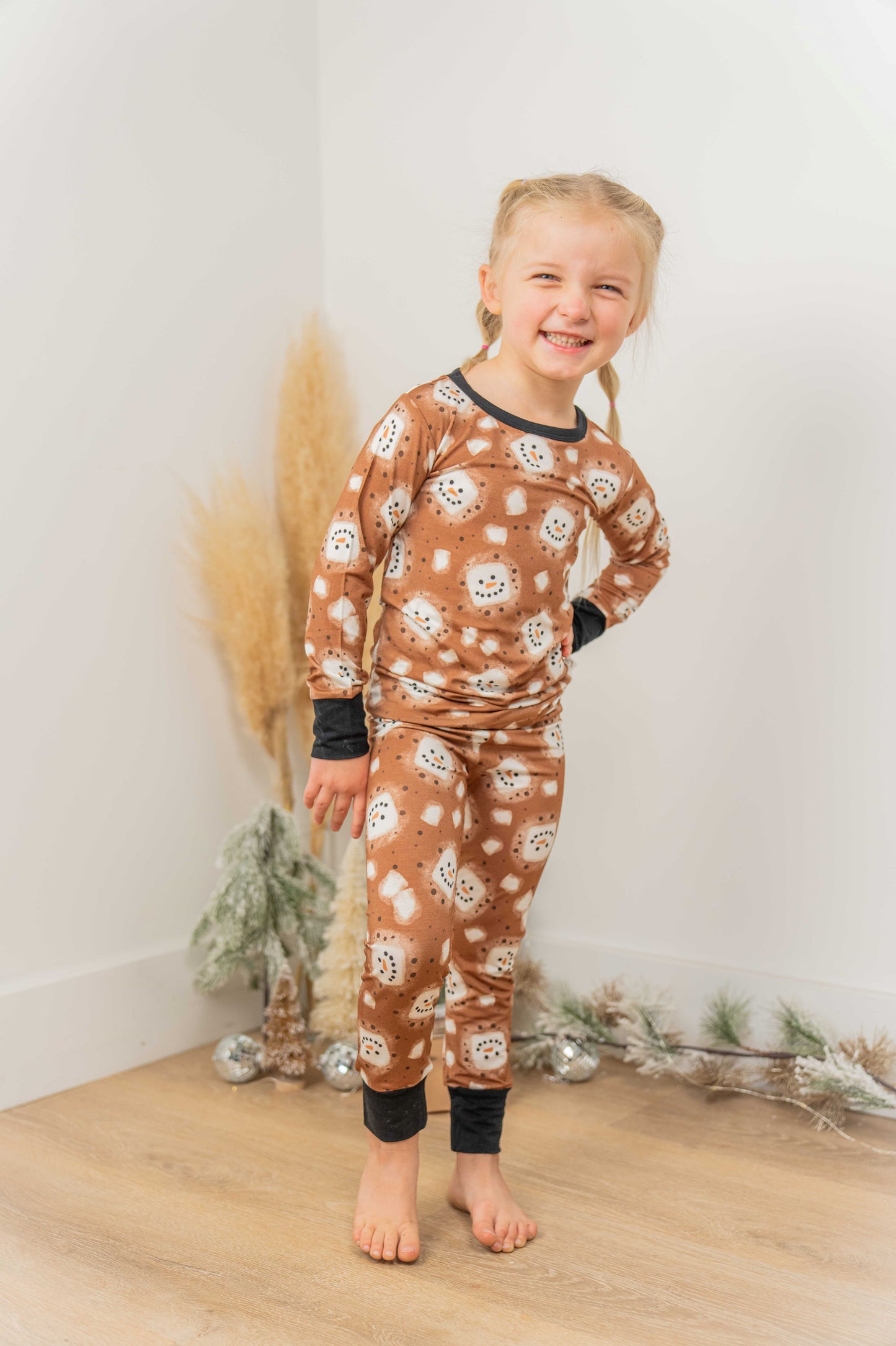 Hot Cocoa Bamboo Kids Pajama Set