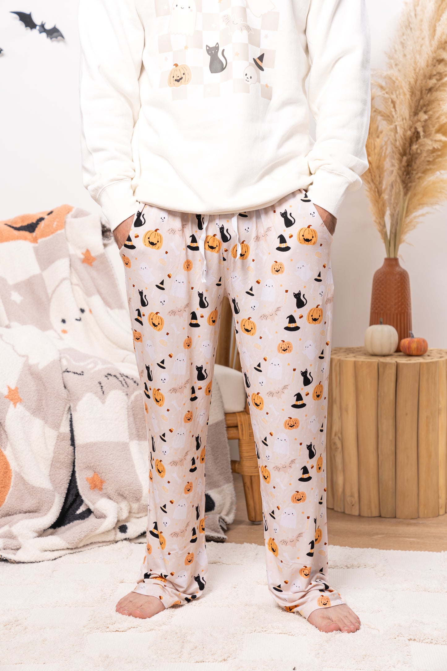 Neutral Spooky - Unisex Bamboo Pajama Pants