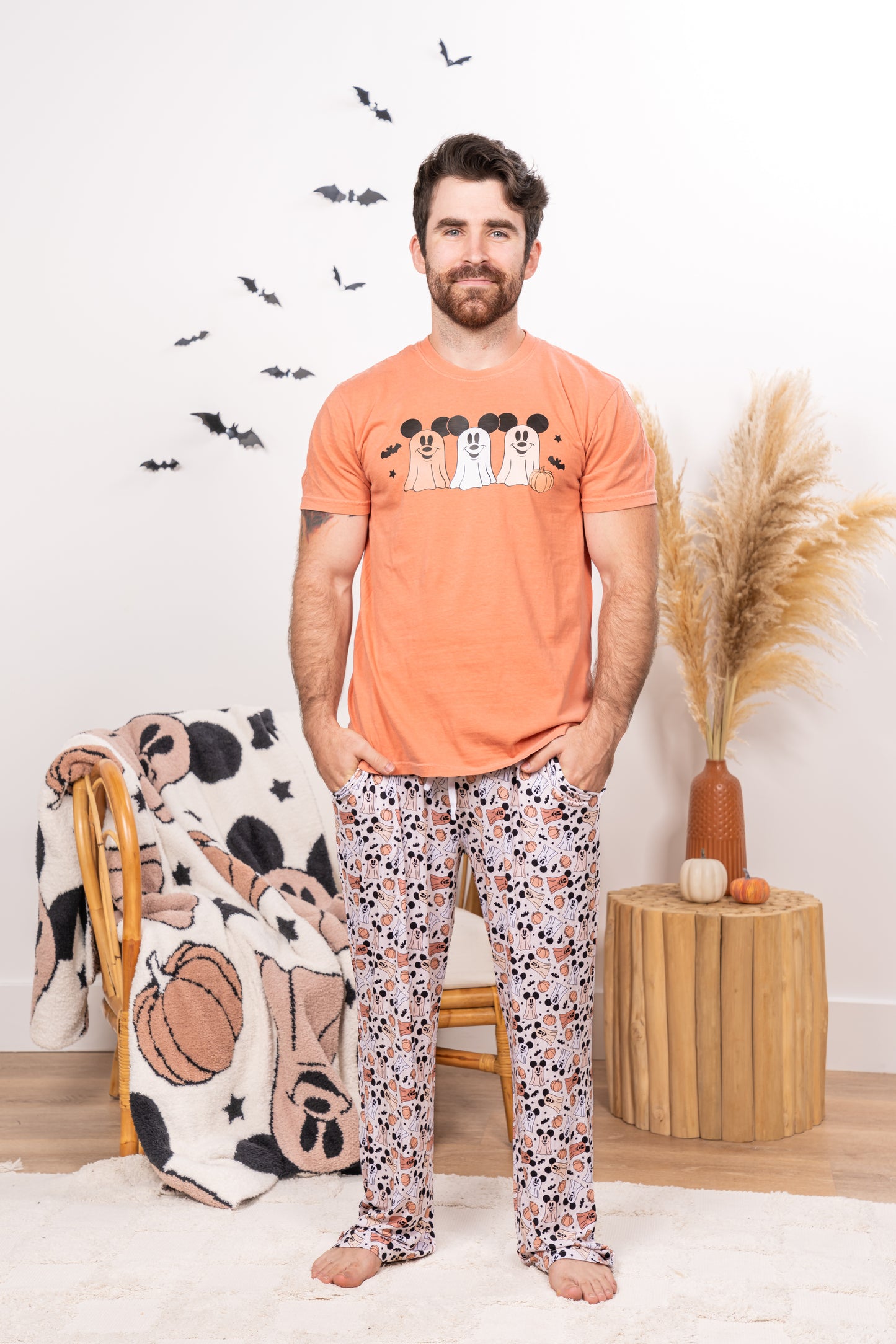 Ghost Mouse - Unisex Bamboo Pajama Pants