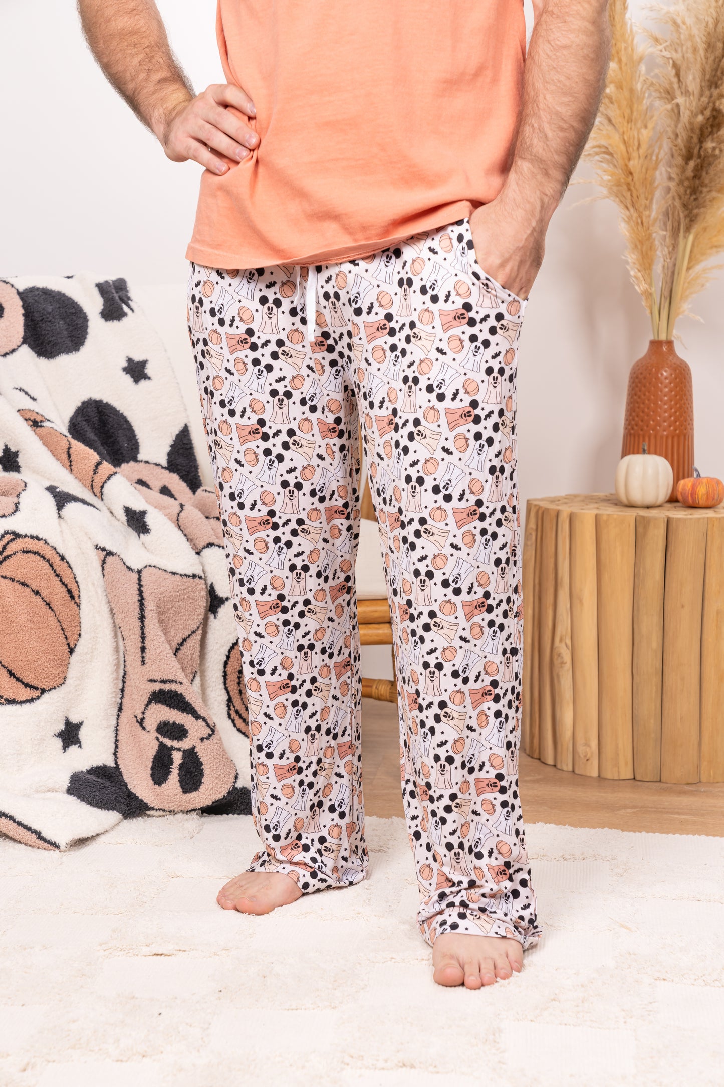 Ghost Mouse - Unisex Bamboo Pajama Pants