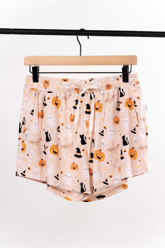 Neutral Spooky - Women's Bamboo Pajama Shorts