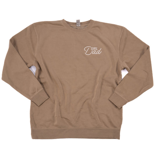 Girl Dad® (Ace, Pocket) - Embroidered Sweatshirt (Tan)
