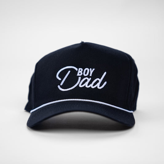 Boy Dad® (Ace, White) - Rope Hat (Black/White)