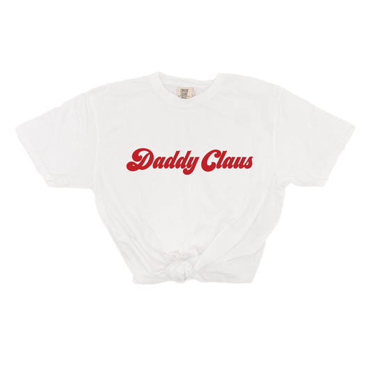 Daddy Claus (Red) - Tee (Vintage White, Short Sleeve)