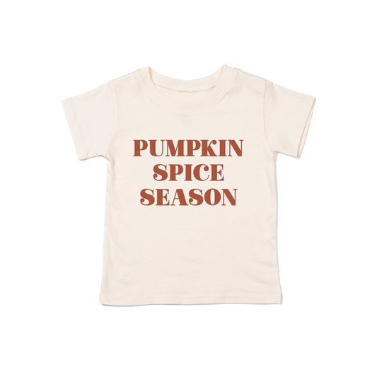 Pumpkin Spice Season (Rust) - Kids Tee (Natural)