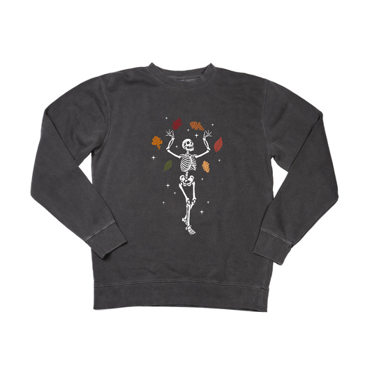 Fall Leaves Skeleton - Sweatshirt (Charcoal)