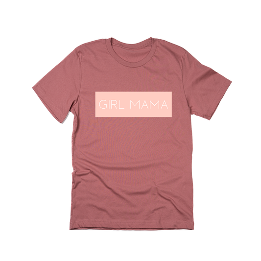 Girl Mama (Boxed Collection, Ballerina Pink Box/White Text) - Tee (Mauve)