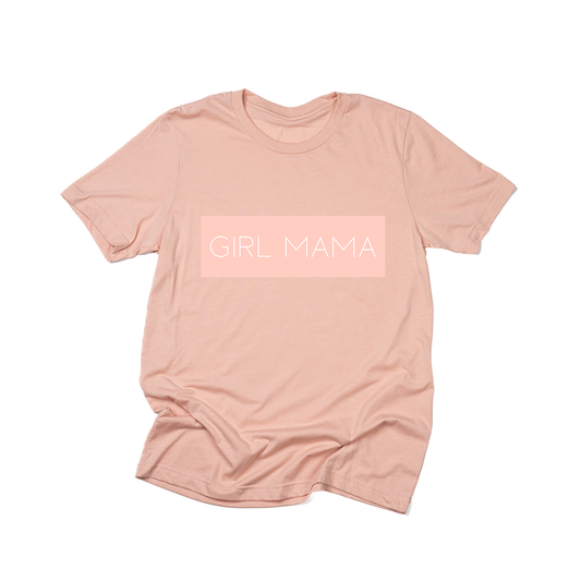 Girl Mama (Boxed Collection, Ballerina Pink Box/White Text) - Tee (Peach)