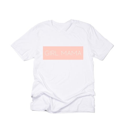 Girl Mama (Boxed Collection, Ballerina Pink Box/White Text) - Tee (White)