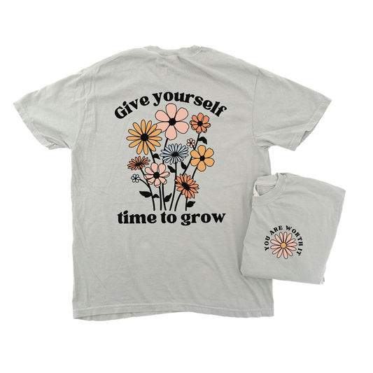 Give Yourself Time To Grow (Pocket & Back) - Tee (Bay)