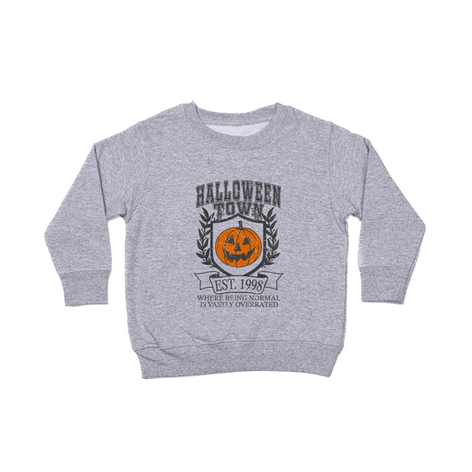 Halloweentown University Normal Is Overrated - Kids Sweatshirt (Heather Gray)