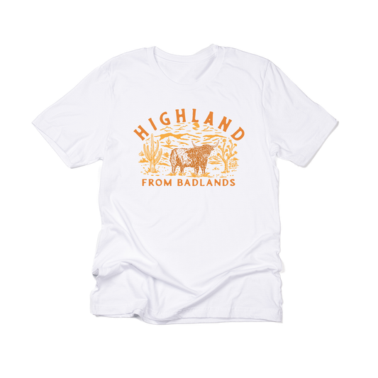 Highland From The Badlands - Tee (Vintage White)