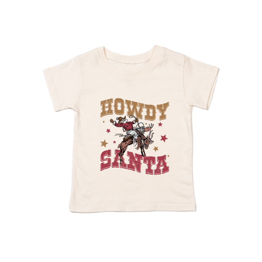 Howdy Santa (Rodeo) - Kids Tee (Natural)