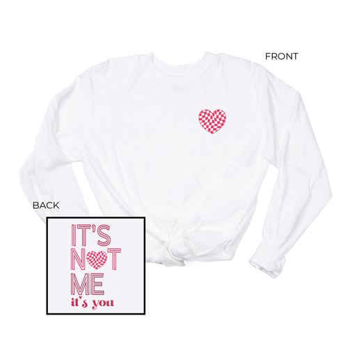 It's Not Me, It's You (Pocket & Back) - Tee (Vintage White, Long Sleeve)