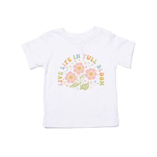 Live Life in Full Bloom - Kids Tee (White)
