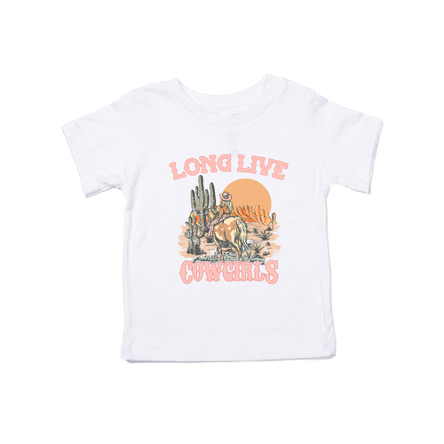 Long Live Cowgirls (Scenic) - Kids Tee (White)