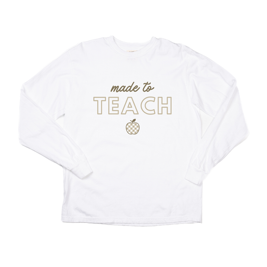 Made to Teach - Tee (Vintage White, Long Sleeve)