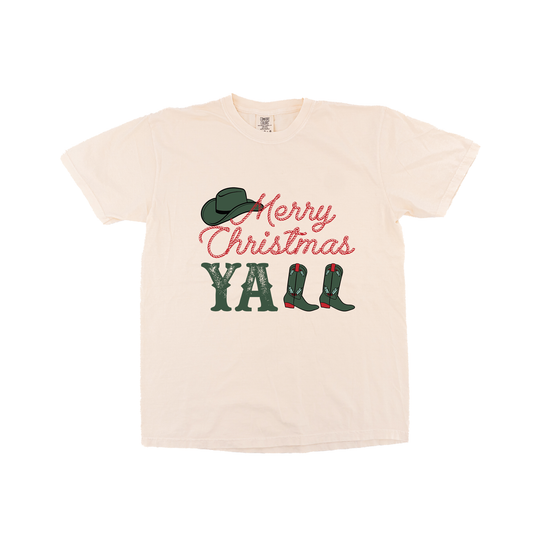Merry Christmas Y'all - Tee (Vintage Natural, Short Sleeve)