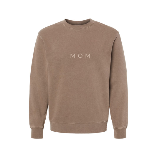 Mom (Tan Minimal) - Sweatshirt (Cocoa)