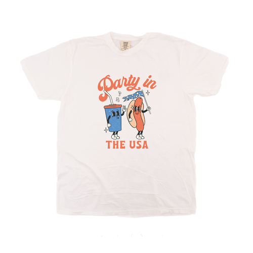 Party in the USA (Ballpark) - Tee (Vintage White, Short Sleeve)