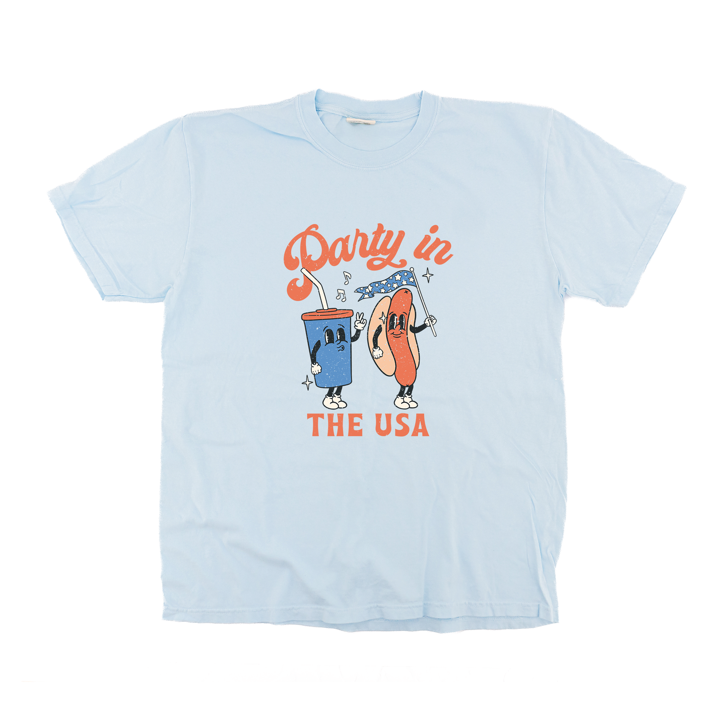 Party in the USA (Ballpark) - Tee (Pale Blue)