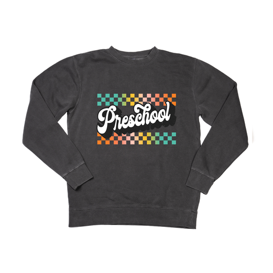 Retro Checkered Pick your Grade - Sweatshirt (Charcoal)