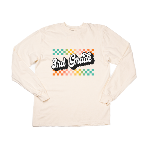 Retro Checkered Pick your Grade - Tee (Vintage Natural, Long Sleeve)