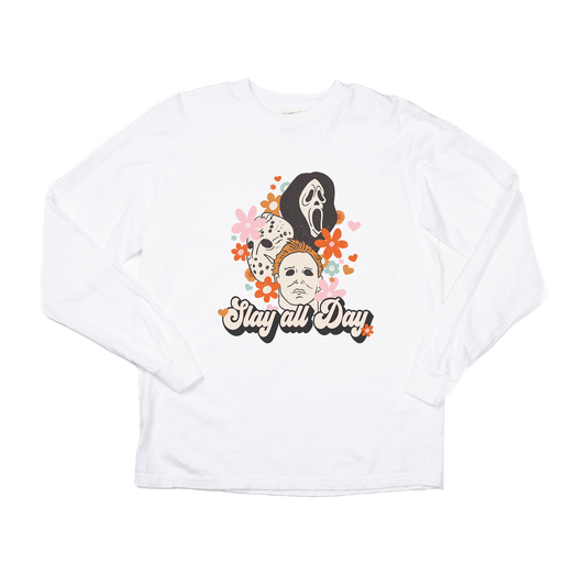 Slay All Day - Tee (Vintage White, Long Sleeve)