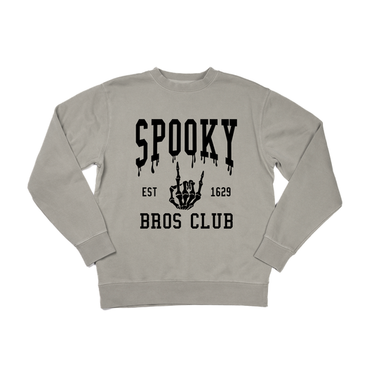 Spooky Bros Club (Black) - Sweatshirt (Cement)