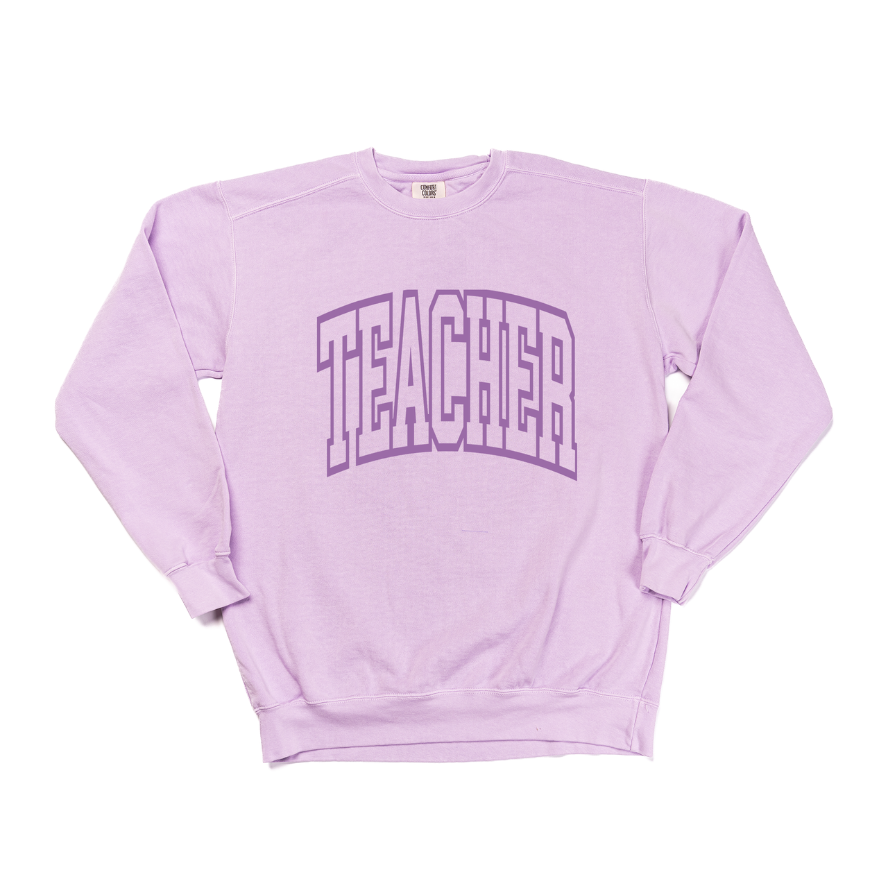 Teacher Varsity (Purple) - Sweatshirt (Pale Purple)