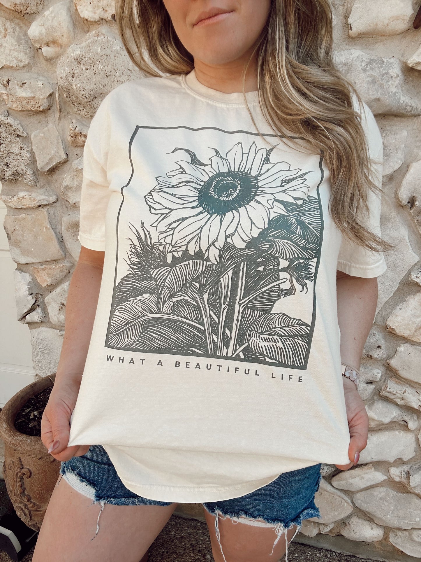 What a Beautiful Life - Tee (Vintage Natural, Short Sleeve)