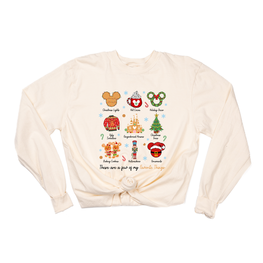 These Are A Few of My Favorite Things (Christmas Magic Mouse) - Tee (Vintage Natural, Long Sleeve)