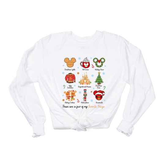 These Are A Few of My Favorite Things (Christmas Magic Mouse) - Tee (Vintage White, Long Sleeve)
