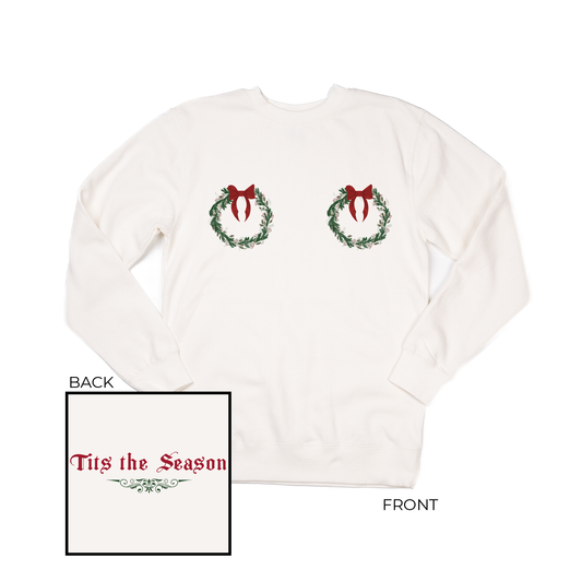 Tits the Season (Front & Back) - Sweatshirt (Creme)