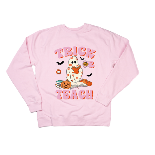 Trick or Teach - Sweatshirt (Light Pink)