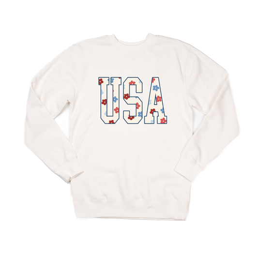 USA Varsity (Daisy) - Sweatshirt (Creme)