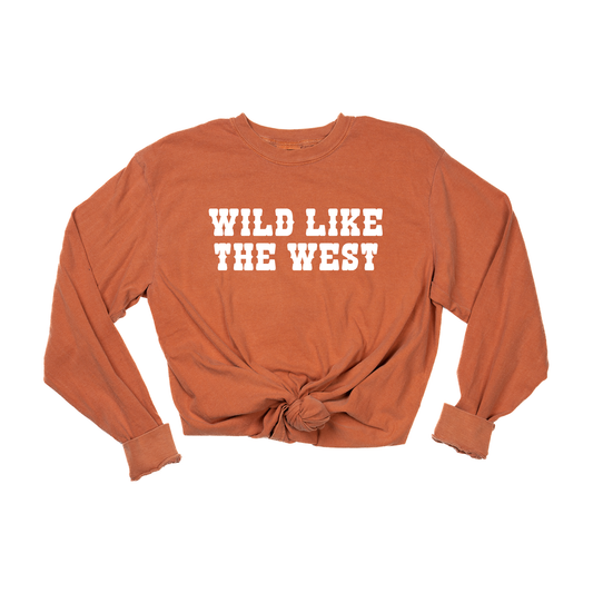 Wild Like the West - Tee (Vintage Rust, Long Sleeve)