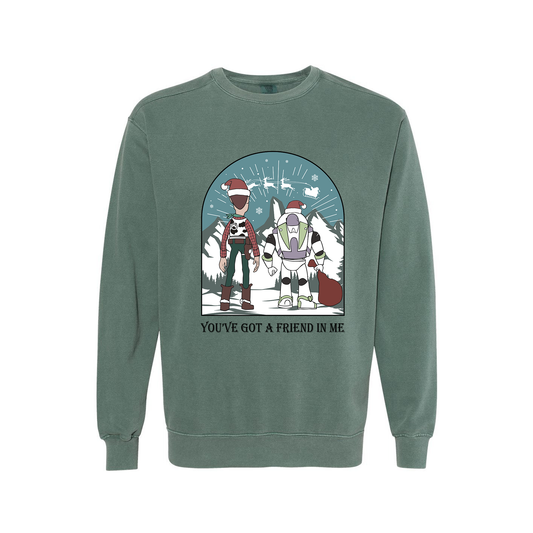 You've got a friend in me Christmas - Sweatshirt (Blue Spruce)